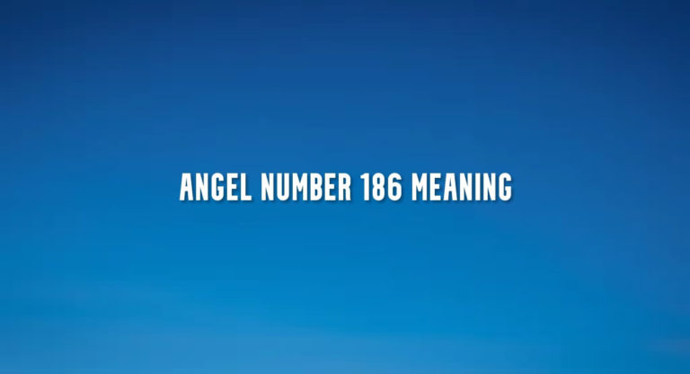 Angel Number 186 meaning