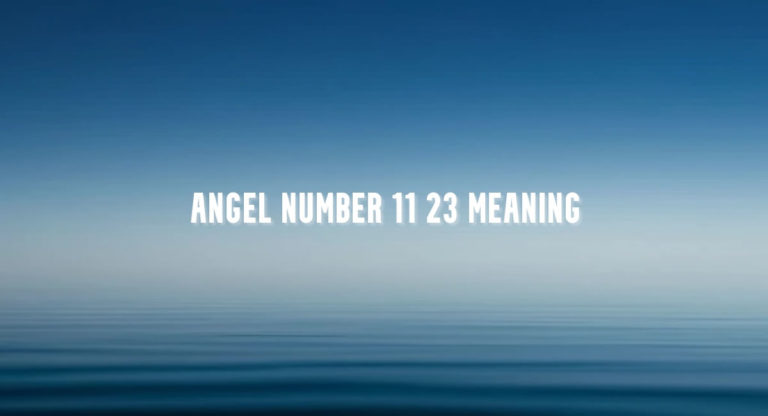 Angel Number 1123 meaning