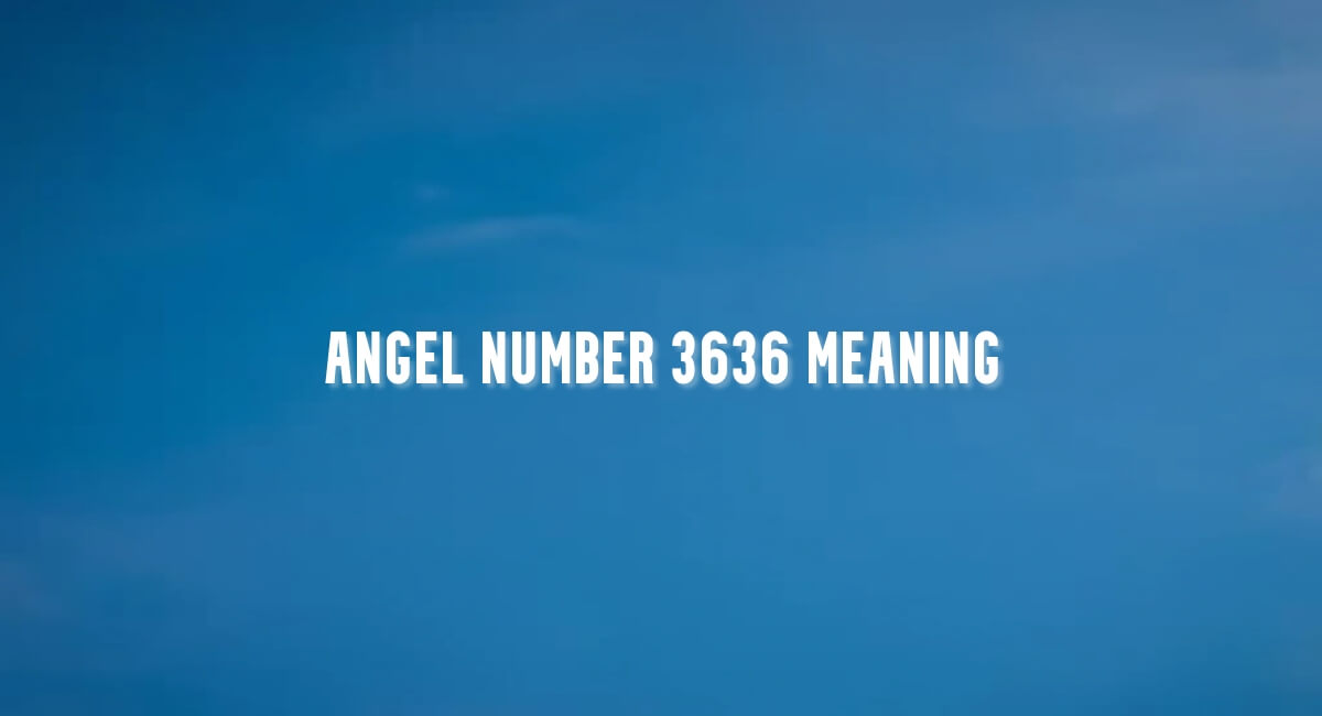 Angel Number 3636 meaning